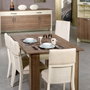 Hanah Home Mesa de Comedor Extensible Roble Oscuro